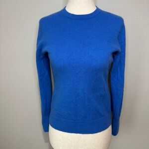 Investments Petites Blue Wool Cashmere Sweater – PS – Crewneck